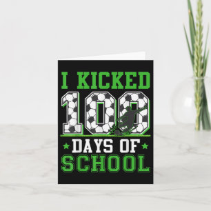 Cartão Eu Joguei 100 Dias De Futebol Escolar 100 Rapazes