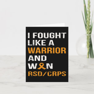 CARTÃO EU LUTEI COMO UM GUERREIRO E GANHEI RSD - CRPS