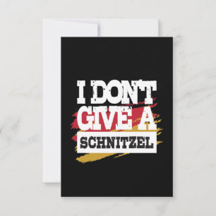 Cartão Eu Não Dou Schnitzel Oktoberfest Bandeira Alemã
