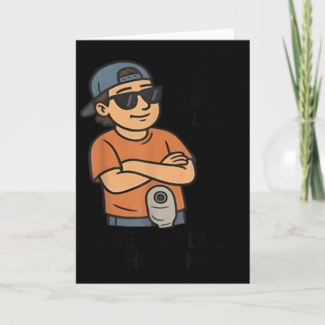 Cartão Eu Não Escolhi A Vida Da Bolsa A Vida Da Bolsa Me  (Frente)