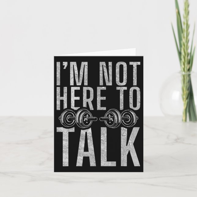 Cartão Eu Não Estou Aqui Para Falar Sobre A Educação De G (Frente)