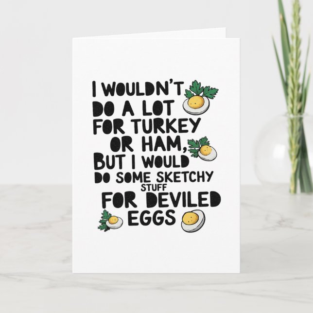 Cartão Eu Não Faria Muito Pelo Peru Ou Pelo Presunto Mas  (Frente)