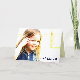 Cartão Eu não posso acreditá-lo!