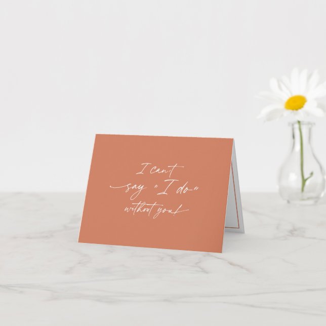 Cartão Eu não posso dizer que não tenho você, proposta da (Planta pequena)