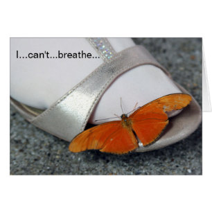 Cartão Eu não posso respirar