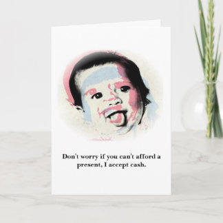 Cartão Eu não preciso presentes