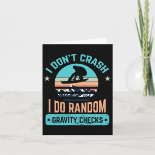 Cartão Eu não quebro Snowboard Snowboard Snowboarder 1