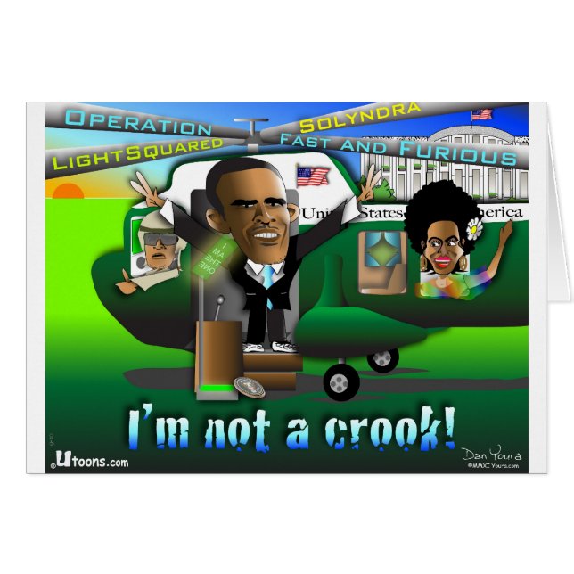 Cartão Eu não sou um Crook (Frente Horizontal)