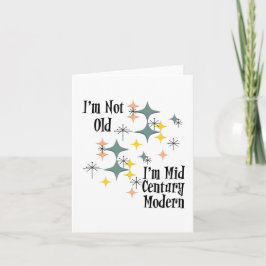 Cartão Eu não sou velho, sou Meio século modernas estrela