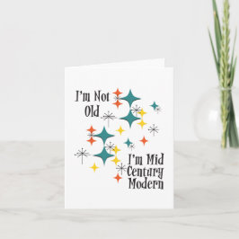 Cartão Eu não sou velho, sou Meio século modernas estrela