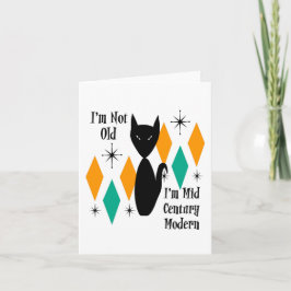 Cartão Eu não sou velho, sou Meio século moderno de estre