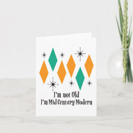 Cartão Eu não sou velho, sou Meio século Moderno Diamante