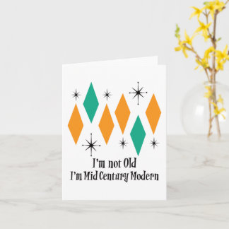 Cartão Eu não sou velho, sou Meio século Moderno Diamante