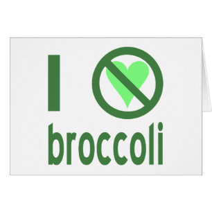 Cartão Eu Odeio Broccoli