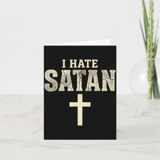 Cartão Eu Odeio Satanás