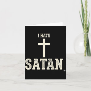 Cartão Eu Odeio Satanás