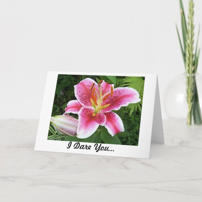 Cartão Eu ouso-o amar-me (Frente)