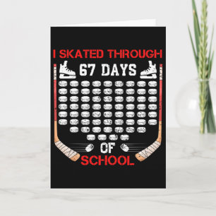 Cartão Eu Passei De Patins Por 67 Dias De Escola Fã De Hó