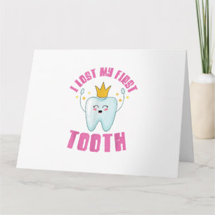 Cartão Eu Perdi Meus Primeiros Dentes Dentes De Crianças 