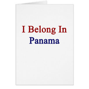 Cartão Eu pertenço em Panamá