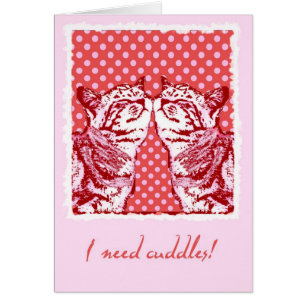 Cartão eu preciso afagos