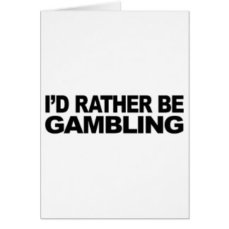 Cartão Eu preferencialmente estaria jogando