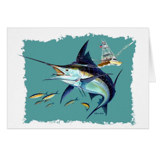 Cartão Eu preferencialmente estaria pescando! (Frente Horizontal)