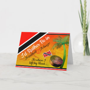 Cartão Eu Preferiria Estar no Trindade Saudação