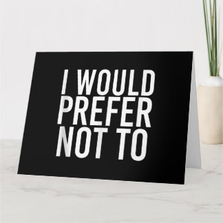 Cartão EU PREFERIRIA NÃO ME DAR Malhação A Gim Preguiçoso