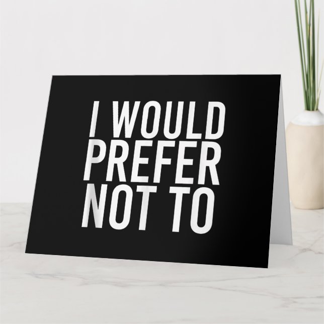 Cartão EU PREFERIRIA NÃO ME DAR Malhação A Gim Preguiçoso (Frente)