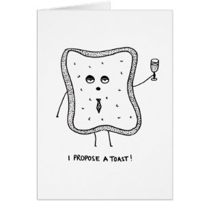 Cartão Eu proponho um brinde