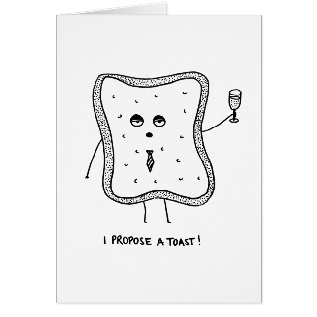 Cartão Eu proponho um brinde (Frente)