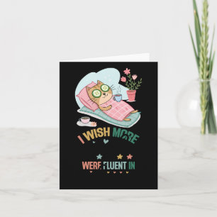 Cartão Eu Queria Que Mais Pessoas Fossem Fluentes Em Silê