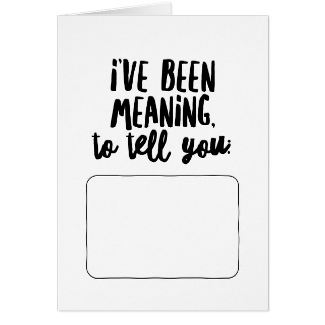 Cartão Eu queria te dizer... (Frente)