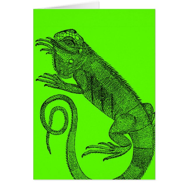 Cartão Eu quero Iguana (Frente)