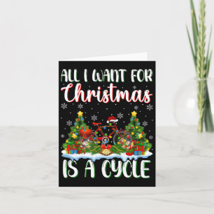 Cartão Eu Quero O Natal É Um Ciclo De Luzes De Árvore Do 