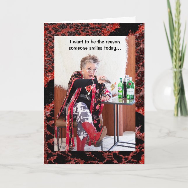Cartão Eu quero ser a razão de alguém sorrir (Frente)