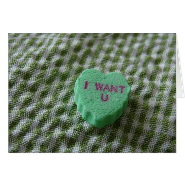 Cartão Eu Quero Você (Frente Horizontal)