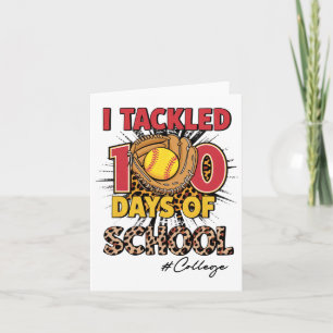 Cartão Eu Resolvi 100 Dias De Faculdade De Leopard Kid