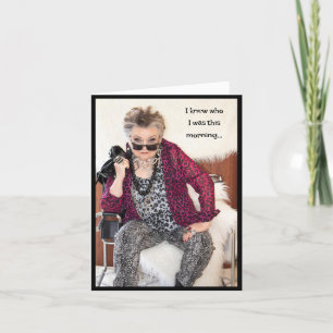 Cartão Eu Sabia Quem Eu Era Esta Manhã