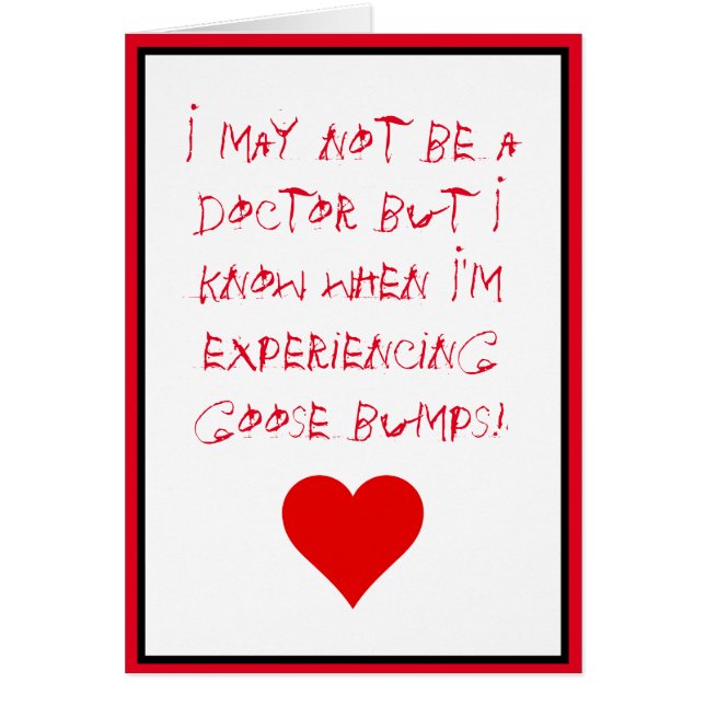 Cartão Eu Sei Quando Estou com Arrepios (Frente)