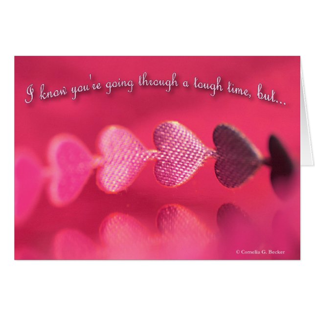 Cartão Eu sei que você está atravessando uma estadia (Frente Horizontal)