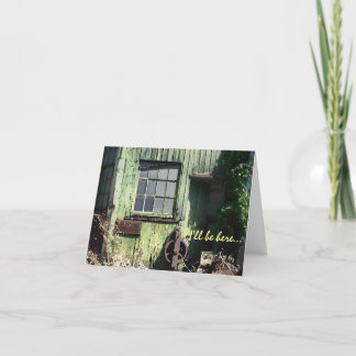 Cartão Eu serei aqui… você valho a pena a espera