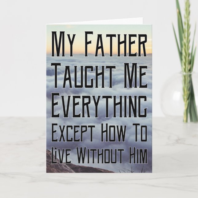 Cartão Eu Sinto Sua Pai (Frente)