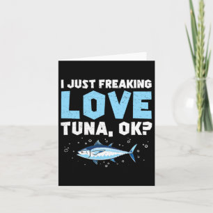 Cartão Eu Só Amo Entusiastas Entusiastas Da Pesca Do Atum