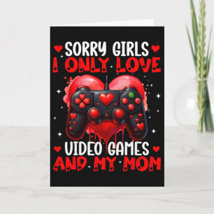 Cartão Eu Só Amo Video Games E Meu Namorado do Dia dos Na