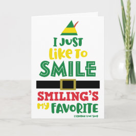 Cartão Eu Só Gosto de Sorrir Natal © GraphicLoveShop