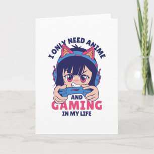 CARTÃO EU SÓ PRECISO DE ANIME E JOGOS