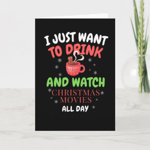Cartão Eu Só Quero Assistir Filmes De Natal