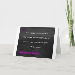 Cartão Eu sou a coleção de Tempestade